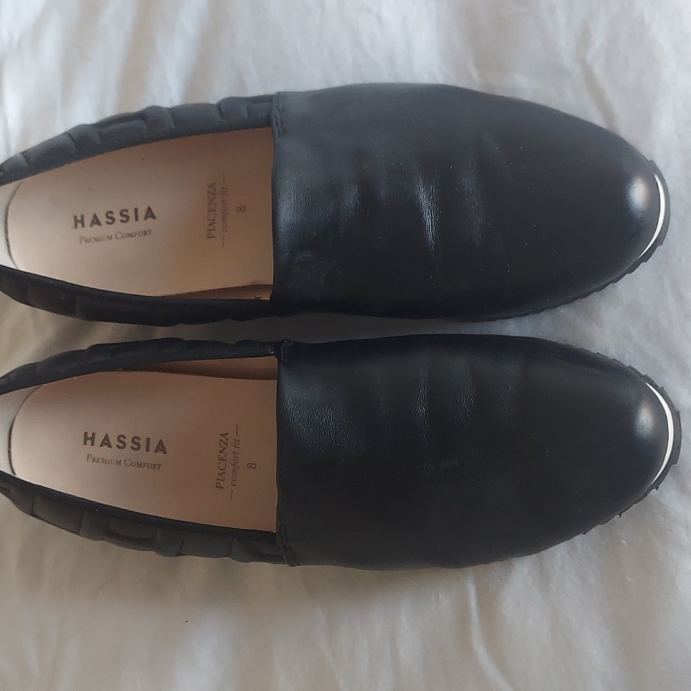 Hassia black comfort shoes Size 10 - Picture 3 of 8